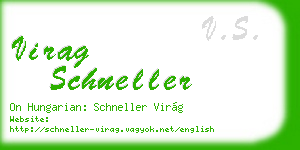 virag schneller business card